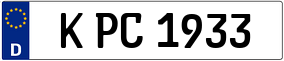 Trailer License Plate